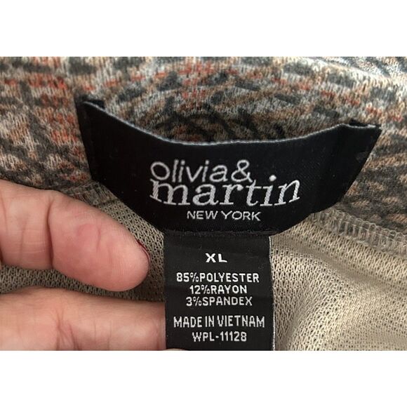 Olivia & Martin New York Women's XL Plaid Skirt with Tie at Waist - Picture 3 of 4
